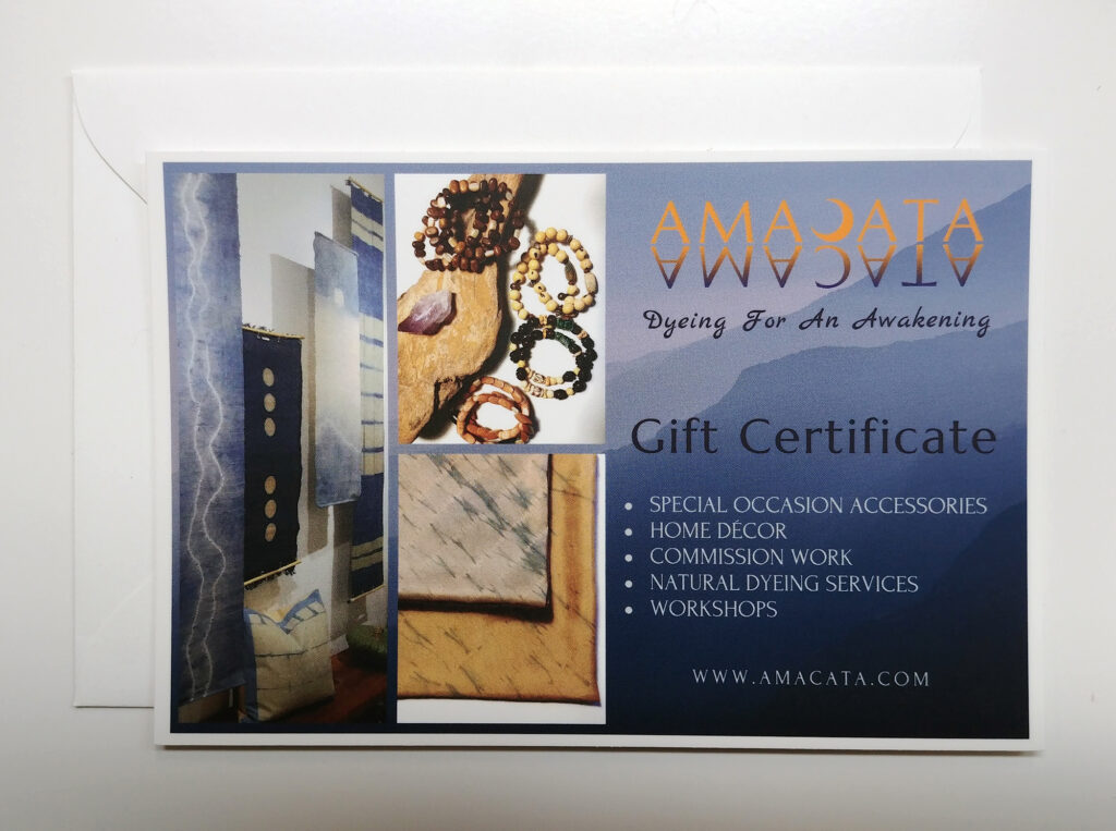 Amacata gift certificate